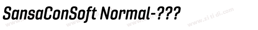 SansaConSoft Normal字体转换